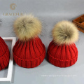 Warm winter female russian real fur hat women